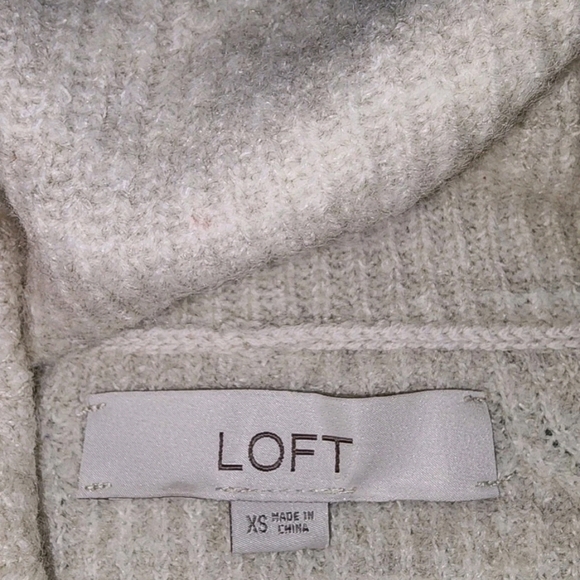 Loft Beige/Tan Sweater Dress Turtleneck Long Sleeve Women's Size X Small NWOT - Picture 2 of 6